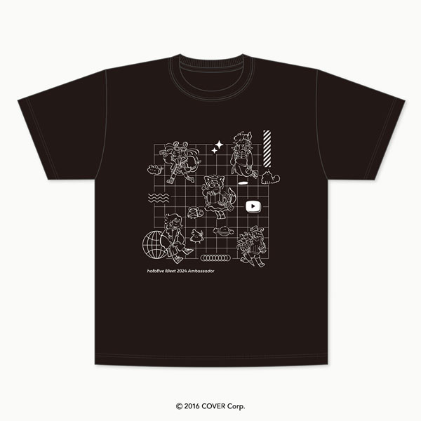 「hololive Meet 2024」デフォルメイラストTシャツ(黒/M)[Tokyo Otaku Mode]