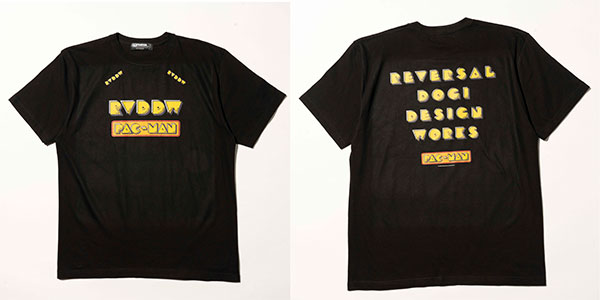 PACMAN OPENING SCREEN TEE ブラック L rvpcmn002[reversal.dogi.design.works]