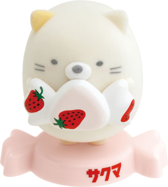 AB28501 すみっコぐらし×サクマいちごみるくキャンディ フィギュアマスコット ねこ[サンエックス]