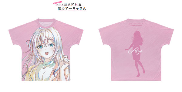 時々ボソッとロシア語でデレる隣のアーリャさん アーリャ Ani-Art フルグラフィックTシャツ ユニセックス S[アルマビアンカ]《在庫切れ》