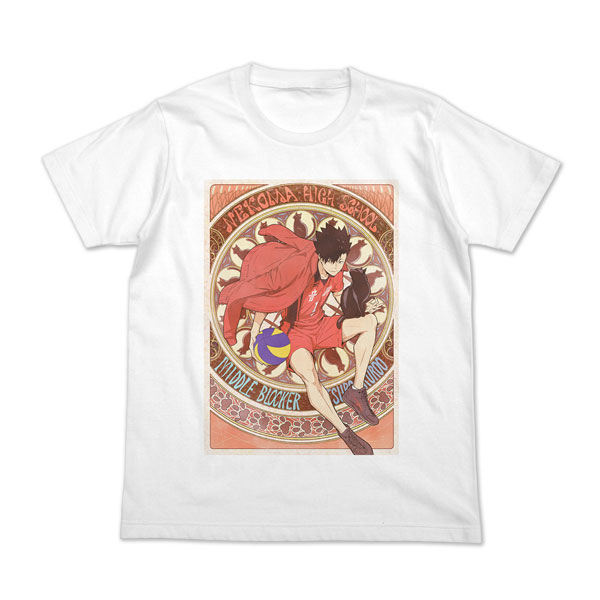 ハイキュー！！ 黒尾鉄朗 フルカラーTシャツ 飛翔Ver./WHITE-S