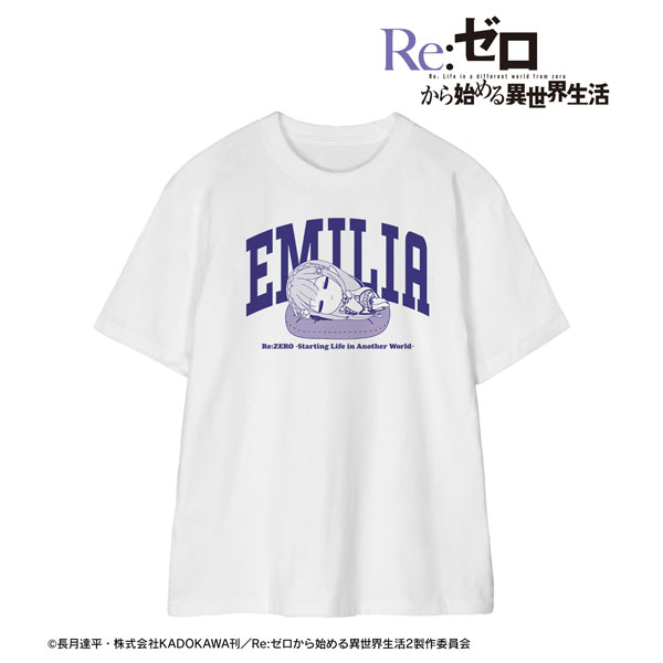 Re：ゼロから始める異世界生活 エミリア ちびころ Tシャツ レディース M[アルマビアンカ]《在庫切れ》