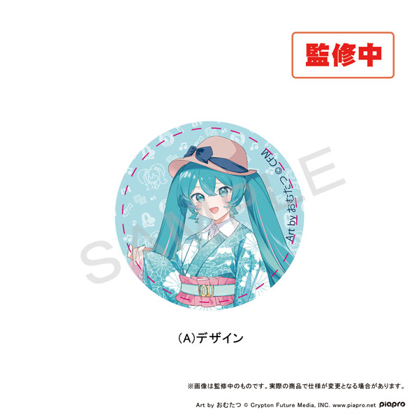 初音ミク×甲州印伝 56mmコレクション缶バッジ Aデザイン[加藤商会]