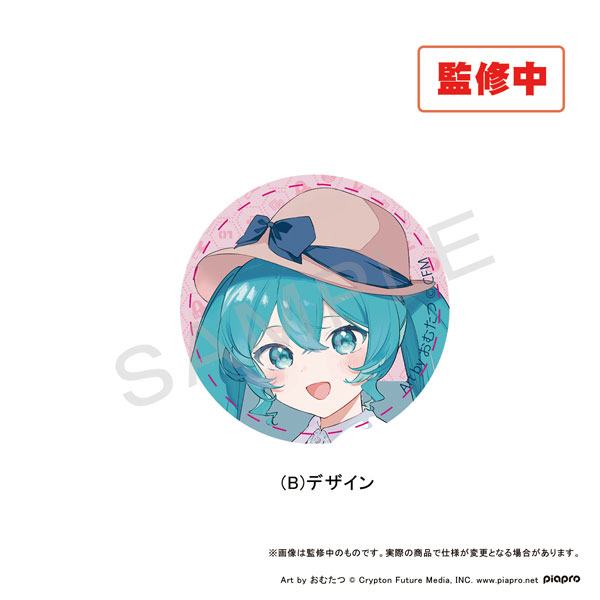 初音ミク×甲州印伝 56mmコレクション缶バッジ Bデザイン[加藤商会]