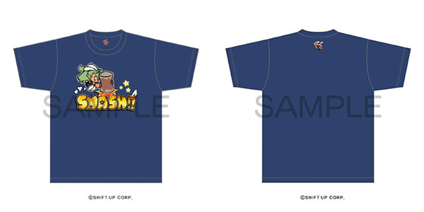 勝利の女神：NIKKE Tシャツ SMASH SODA！ ネイビー サイズ S[アルジャーノンプロダクト]