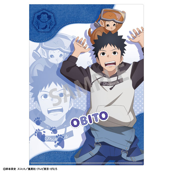 NARUTO　うちはオビト　クリアファイル NARUTO-ナルト- 疾風伝 A4シングルクリアファイル うちはオビト/少年期
