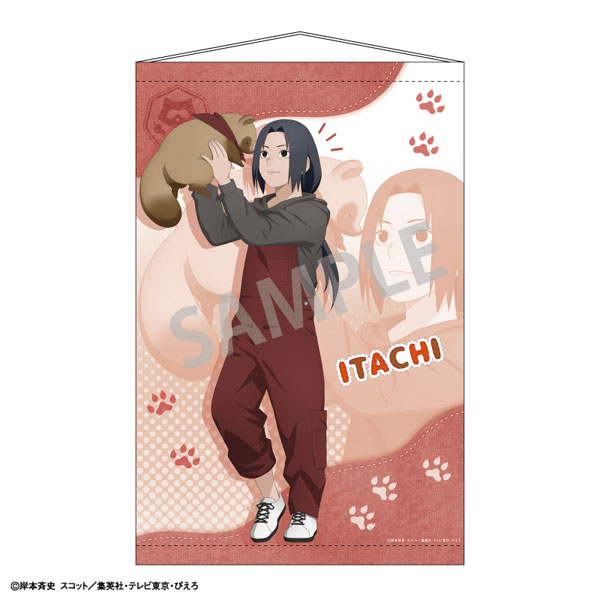 NARUTO 描き下ろし等身大タペストリー うちはイタチ 中古タペストリー(大型) うちはイタチ 描き下ろし等身大タペストリー