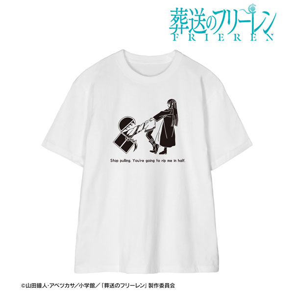 『葬送のフリーレン』 フェルンに引っ張られるフリーレン Tシャツ メンズ S[アルマビアンカ]