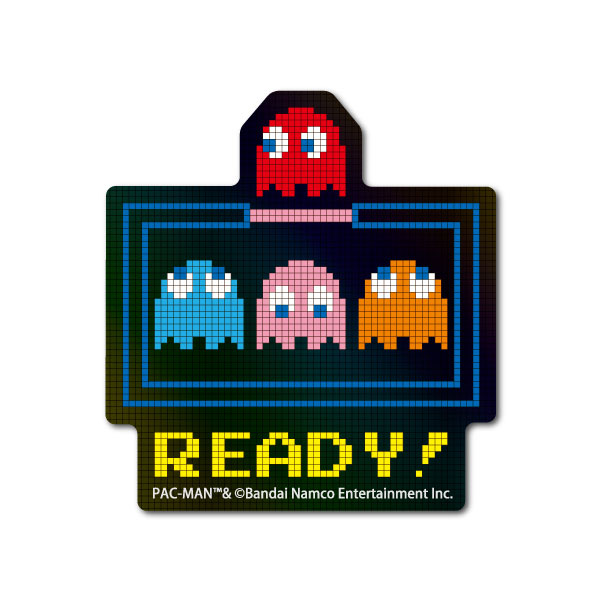 PAC-018 PAC-MAN ホログラムステッカー READY！[ゼネラル
