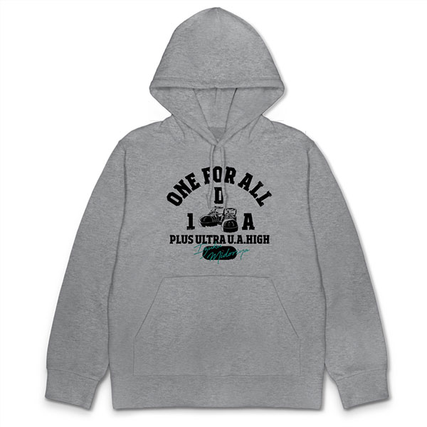 TVアニメ『僕のヒーローアカデミア』 緑谷出久 カレッジ プルオーバーパーカー/MIX GRAY-XL（再販）[コスパ]《０５月予約》