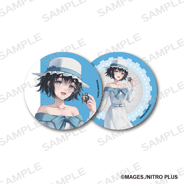 STEINS；GATE 76mm缶バッジ2個セット 描きおろし 椎名まゆり[アイライツ]