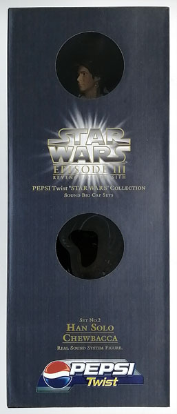 【中古】PEPSI TWIST “STAR WARS” COLLECTION SOUND BIG CAP SETS No.2 HAN SOLO CHEWBACCA REAL SOUND SYSTEM FIGURE[ペプシ]