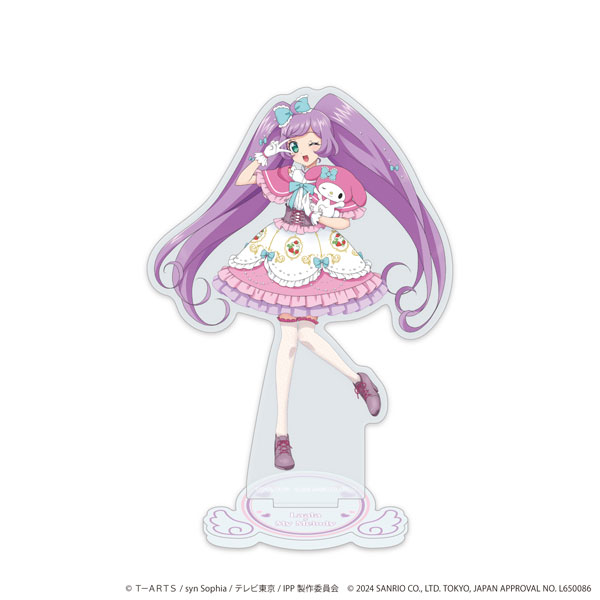 アクリルスタンド「プリパラ10周年×サンリオキャラクターズ」01/真中らぁら×マイメロディ(等身イラスト)[A3]