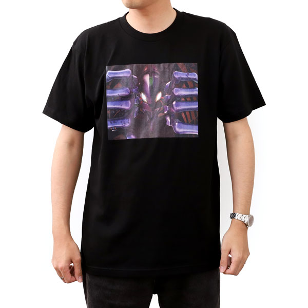 エヴァンゲリオン Tシャツ 初号機突発当り(黒・フリーサイズ