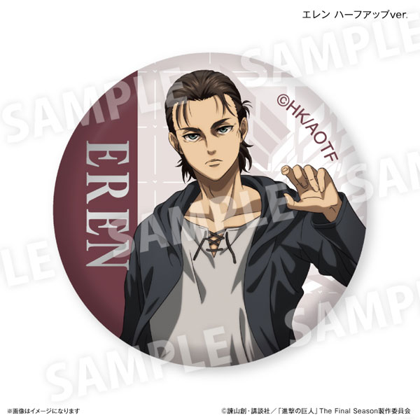 エレリ　進撃の巨人 　アイデン　/　ゆきんこ様　マグカップ　リヴァイ　エレン　兵長　同人　グッズ 進撃の巨人 ガラスマグネット エレン ハーフアップver.[カルチュア