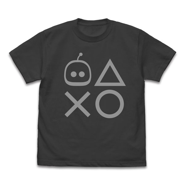 ASTRO BOT アストロ プレイステーションシェイプス Tシャツ/SUMI-XL[コスパ]