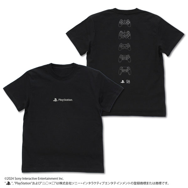 プレイステーション コントローラー Tシャツ for PlayStation/BLACK-S[コスパ]