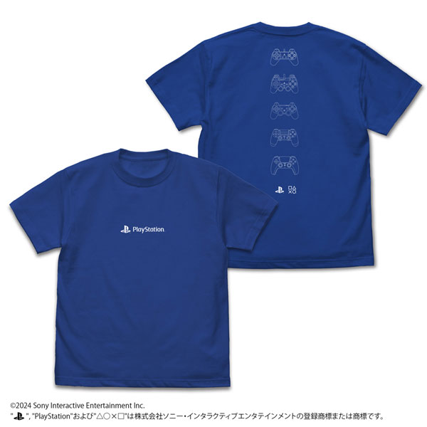 プレイステーション コントローラー Tシャツ for PlayStation/ROYAL BLUE-S[コスパ]