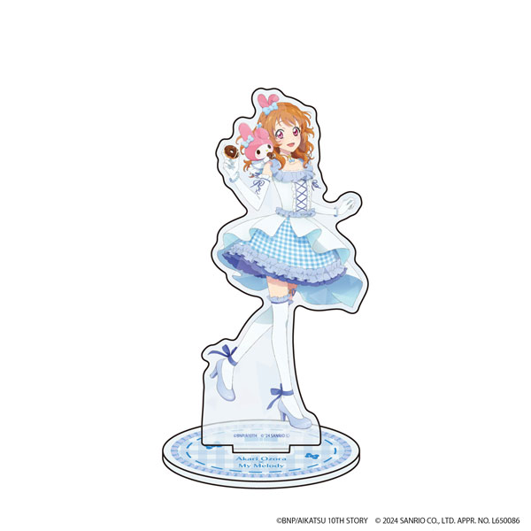 ホログラムアクリルスタンド「アイカツ！シリーズ×サンリオキャラクターズ」02/大空あかり×マイメロディ(等身イラスト)[A3]