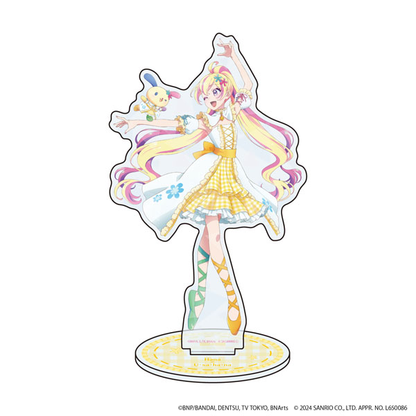 ホログラムアクリルスタンド「アイカツ！シリーズ×サンリオキャラクターズ」07/ハナ×ウサハナ(等身イラスト)[A3]