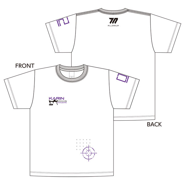 ブルーアーカイブ -Blue Archive- カリンのターゲットTシャツ(Mサイズ)[キャラバン]