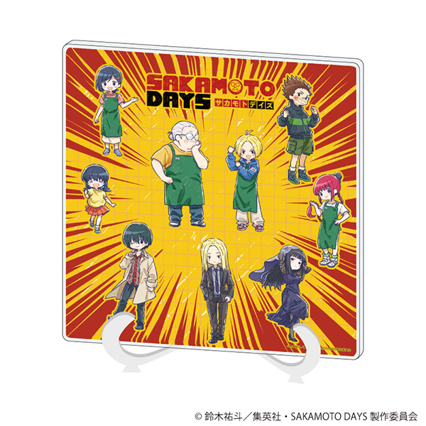 アクリルアートボード「SAKAMOTO DAYS」01/通常衣装ver. 散りばめデザイン(グラフアートイラスト)[A3]