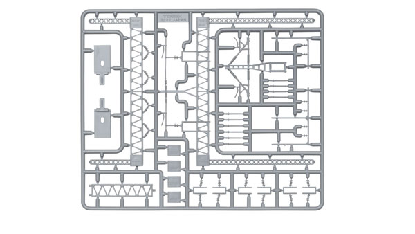 3282 架線柱用複線高圧線トラス(12本分)[TOMIX]