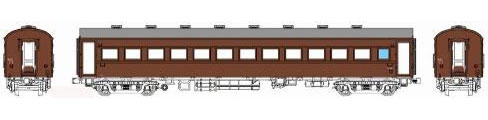 TW61-12B 国鉄オハフ61-1000代(オハ61緩急車化)ぶどう2号[トラムウェイ]