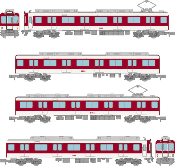 鉄道コレクション 近畿日本鉄道2430系 4両セット[トミーテック]