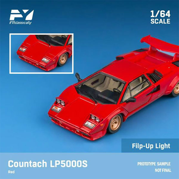 1/64 Lamborghini Countach Lp5000 S Red[Finclassically]