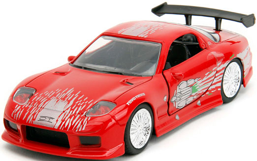 1/32 F＆F 1995 マツダ RX-7 レッド/グラフィックス ドミニク[Jada Toys]