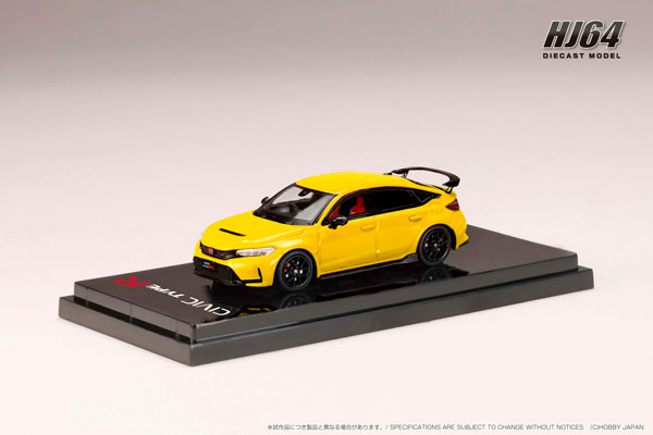 1/64 ホンダ CIVIC Type R (FL5) イエロー(カスタムカラー)[ホビージャパン]