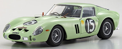 KYOSHOオリジナル 1/18 フェラーリ 250GTO 1962 グッドウッド #15 (ライトグリーン)[京商]