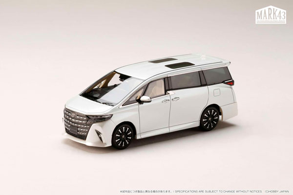 トヨタ ALPHARD プラチナホワイトパールマイカ ミニカー 1/43 トヨタ ALPHARD EXECUTIVE LOUNGE プラチナホワイトパール