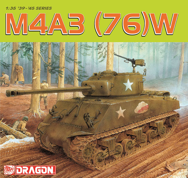 1/35 WW.II アメリカ軍 M4A3(76)W シャーマン 豪華仕様 プラモデル[ドラゴンモデル]《１１月予約》