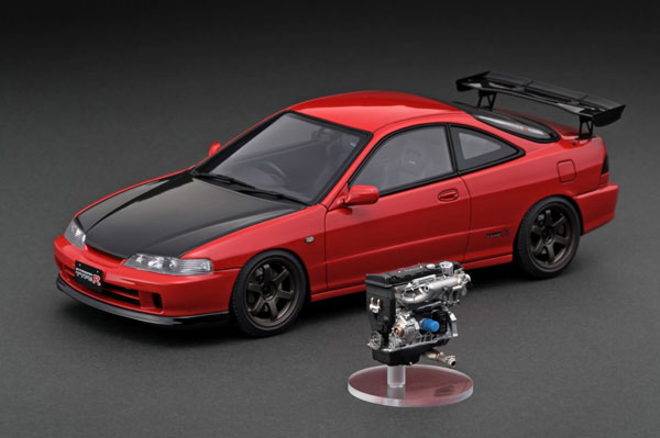 1/18 Honda INTEGRA (DC2) TYPE R Red With Engine ※B18C VTEC