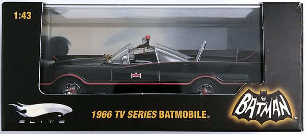 【中古】ホットウィール Elite 1/43 1966 TV SERIES BATMOBILE[マテル]