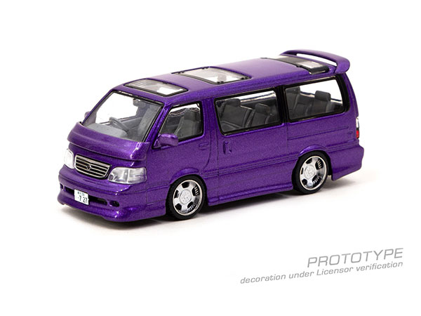 1/64 Toyota Hiace Wagon Custom Purple[Tarmac Works]