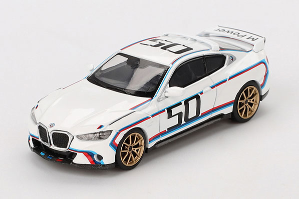 1/64 BMW 3.0 CSL ホワイト(左ハンドル)[MINI GT]