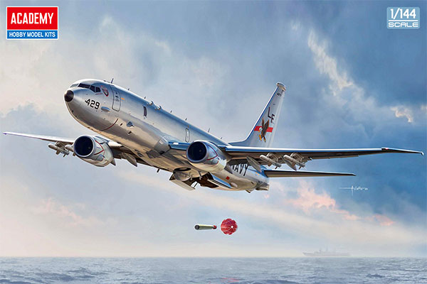 アカデミー　1/144 P-8A 対潜哨戒機　（完成品） 1/144 P-8 ポセイドン プラモデル[アカデミー]《在庫切れ》