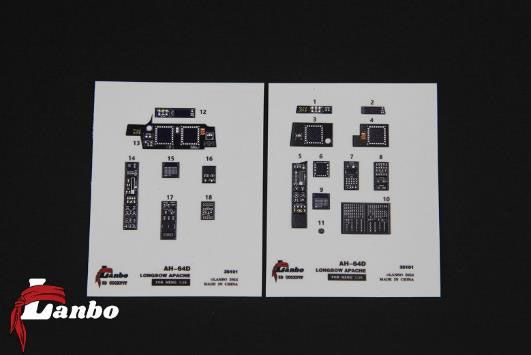 1/35 AH-64D 内装3Dデカール (モンモデル用)[ランボモデルズ]