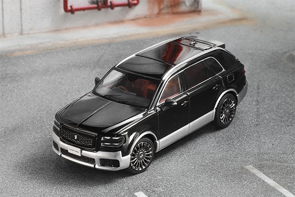 1/64 トヨタ センチュリー 2023年モデル ブラック×シルバー 1/64 トヨタ センチュリー - (RHD) - ブラック/シルバー[ゲインコープ