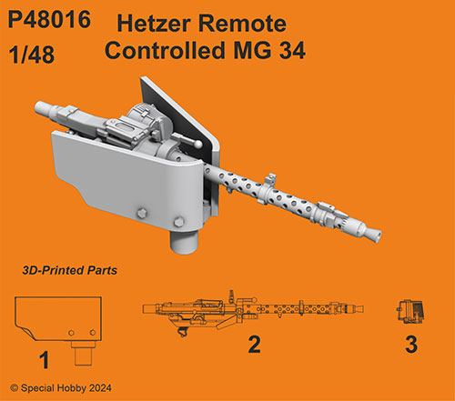 1/48 独・ヘッツァー用リモコン機銃[CMK]