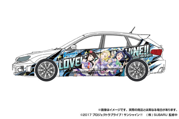 1/24 痛車 No.2 ラブライブ！サンシャイン！！ GRB インプレッサ WRX STI ’10(スバル) プラモデル[アオシマ]