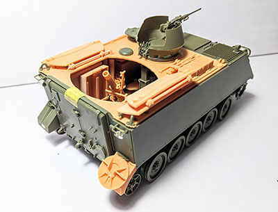 1/35 米・M106自走迫撃砲改造キット・AFVクラブM113A1 レジンキット[ベトナムホビーリンク]