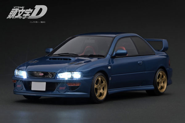 1/18 INITIAL D SUBARU Impreza WRX type R STi Version V (GC8) Blue ※LED Ver[イグニッションモデル]