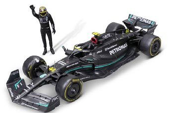 1/24 メルセデス-AMG ペトロナス F1チーム W14(2023)Eパフォーマンス No，44 L.ハミルトン フィギア付(ウィンドウボックス)[ブラゴ]