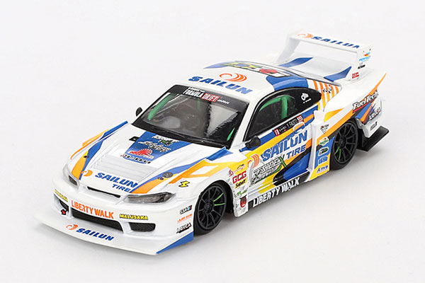 1/64 Nissan シルビア(S15) LB-Super Silhouette #555 2023 Formula Drift Japan(右ハンドル)[MINI GT]