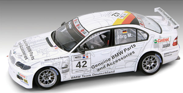 AUTOART 80549 BMW 320I E46 WTCC PLAIN BODY VERSION -BLACK 1