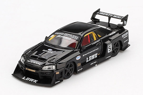 1/64 Nissan LB-ER34 Super Silhouette スカイライン ブラック(右ハンドル)[MINI GT]